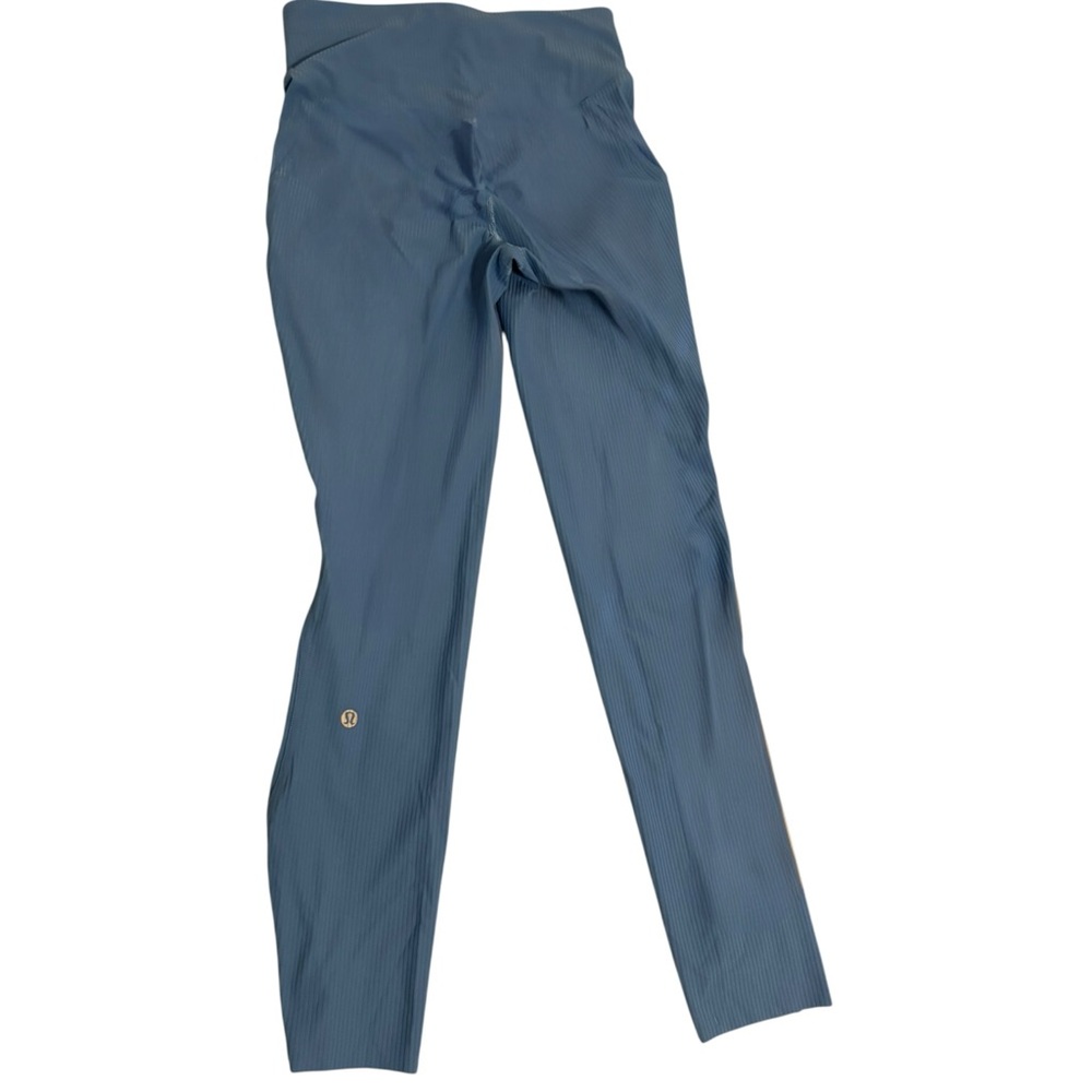 Lululemon Base Pace High-Rise Ribbed Tight 25” Blue Nile Size 4 Leggings - Picture 4 of 5